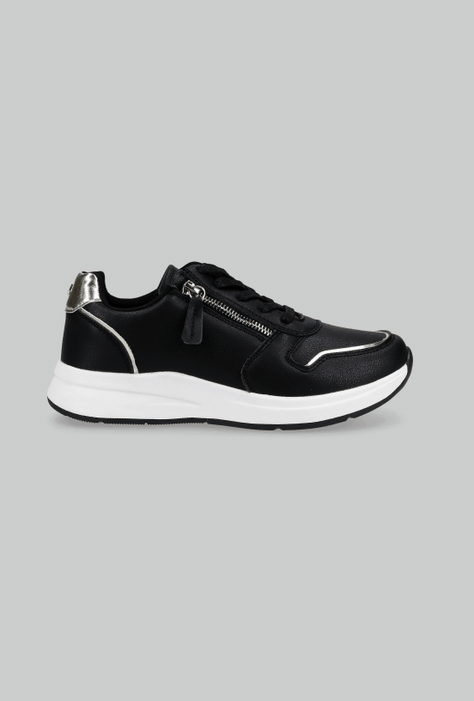 Zapatilla Urbana Acordonada con Cierre Metálico Mujer-4