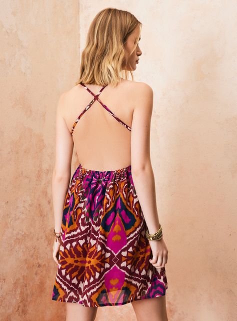Vestido con Pabilos Ajustables y Tie Dye-1