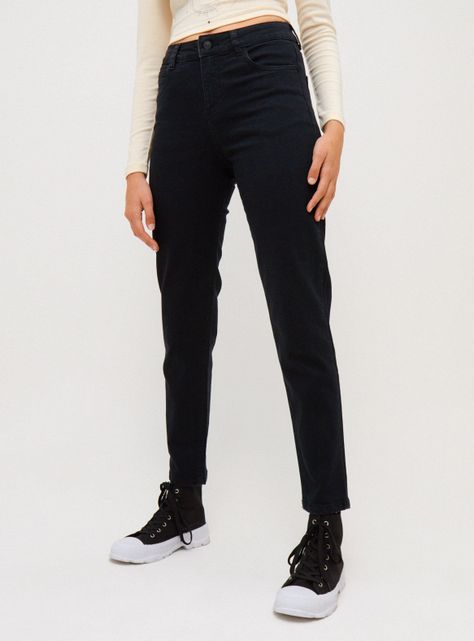 Jeans Mom Clásico Tiro Alto-0