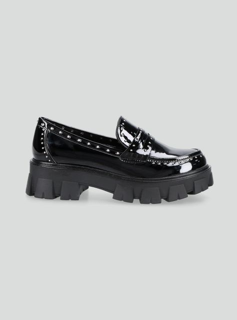 Mocasín Tachas Plataforma Mujer-1
