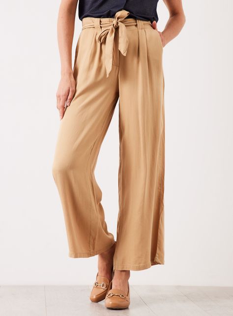 Pantalón de Tencel con Amarra en Cadera-0