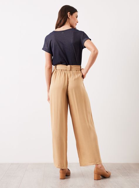 Pantalón de Tencel con Amarra en Cadera-5