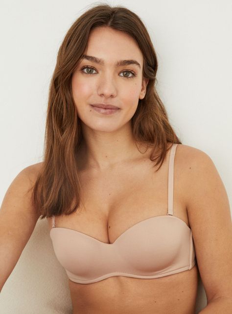 Sostén sin Tirantes Microfibra Elegant Honest-1