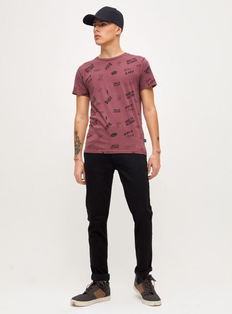 Jeans Casual Skinny Fit Negro-3