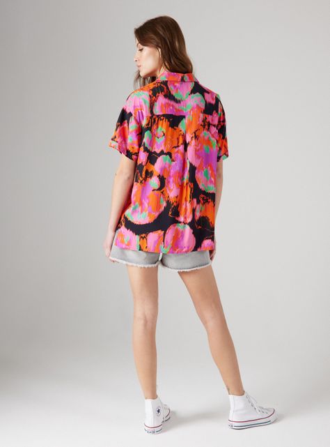 Blusa Guayabera Manga Corta Estampado-5
