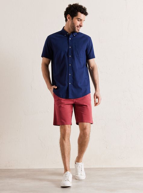 Bermuda Twill Básico con Elastano-4