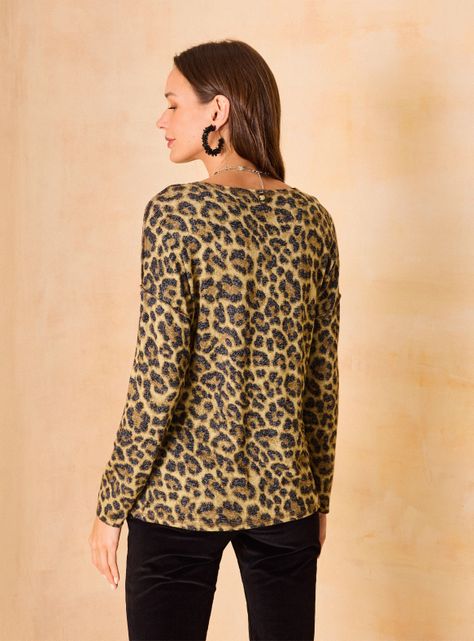 Polera Estampado Animal Print-1