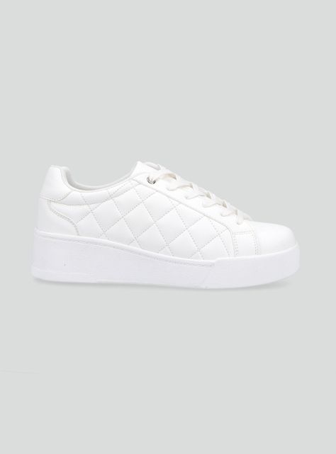 Zapatilla Urbana Efecto Quilt con Plataforma Mujer-1