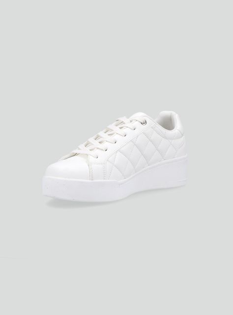 Zapatilla Urbana Efecto Quilt con Plataforma Mujer-2