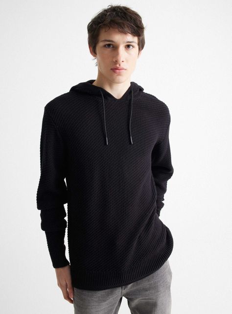 Sweater Textura Capucha-0