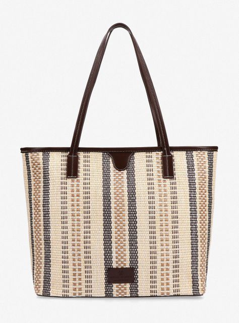 Cartera de Mano Cartera Sobre Efecto Raffia-2