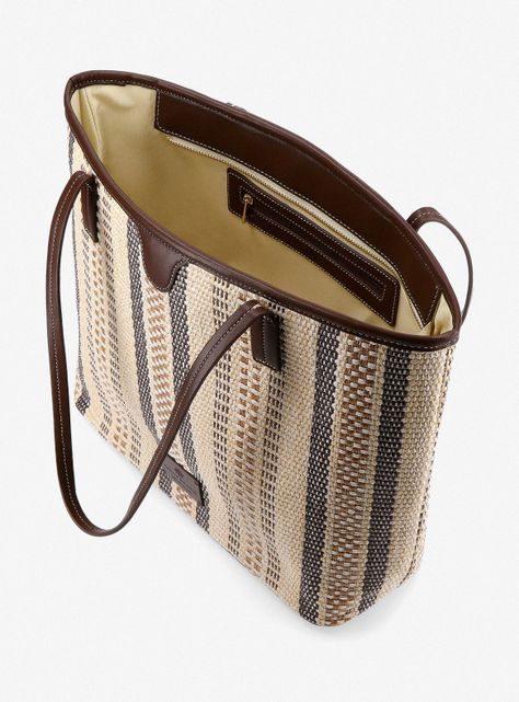 Cartera de Mano Cartera Sobre Efecto Raffia-5