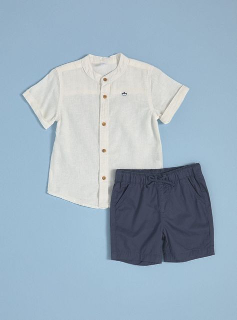Conjunto Camisa con Pantalón Lisos-0
