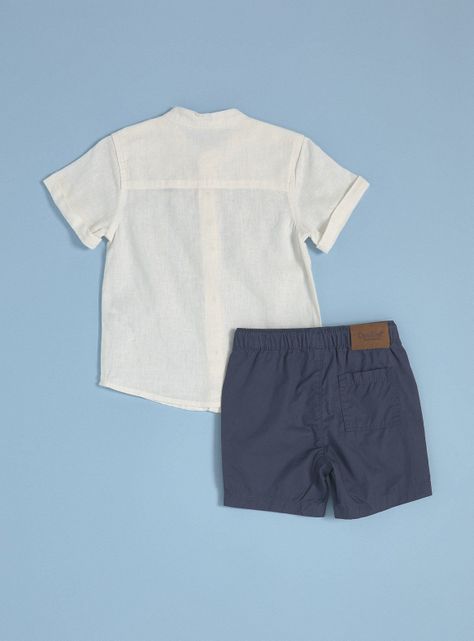 Conjunto Camisa con Pantalón Lisos-1