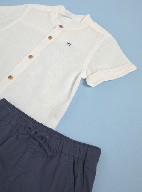 Conjunto Camisa con Pantalón Lisos-2