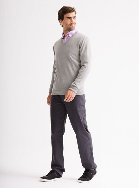 Sweater Bassic Cuello V-4