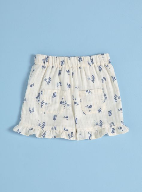 Short Estampado con Lurex y Vuelitos-3