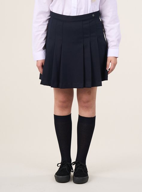 Falda Azul Falda Escolar Niña-0