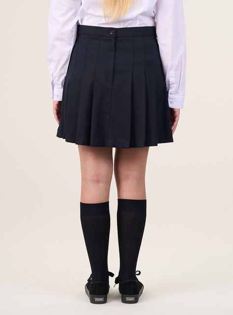 Falda Azul Falda Escolar Niña-1