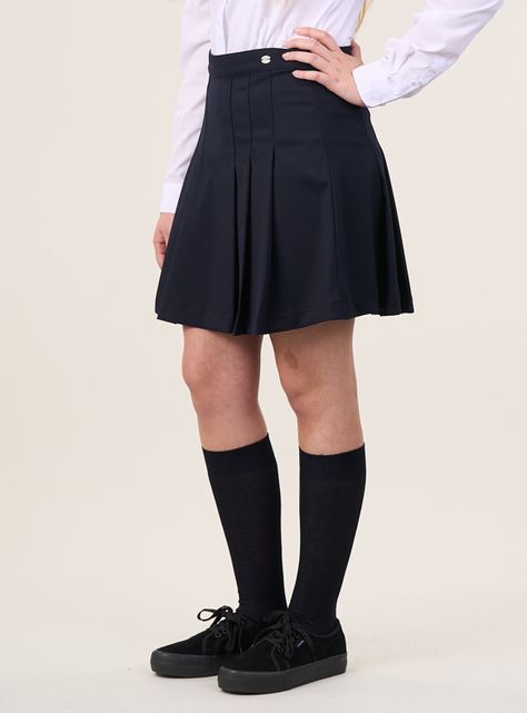 Falda Azul Falda Escolar Niña-2