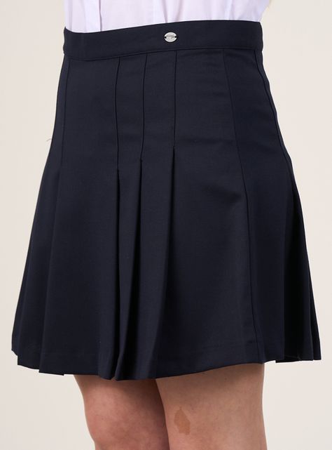 Falda Azul Falda Escolar Niña-3