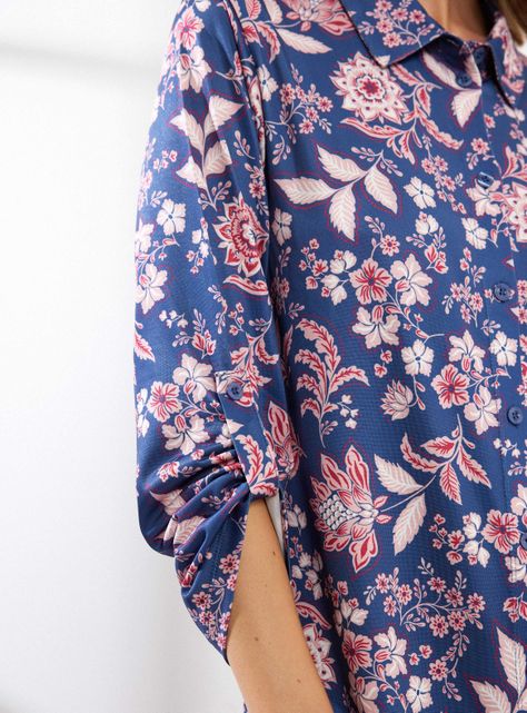 Camisa de Dormir Abotonado Full Print-3