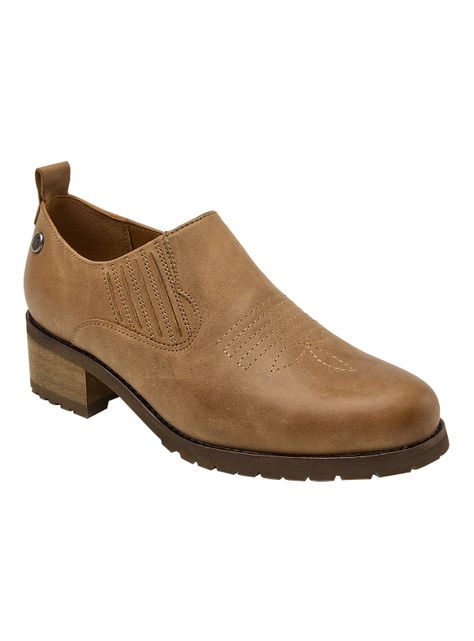 Zapato Casual Cuero Taco Cuadrado Wk115 Mujer-1