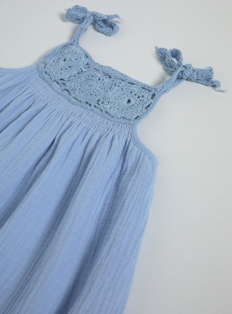Vestido Muselina con Crochet-4