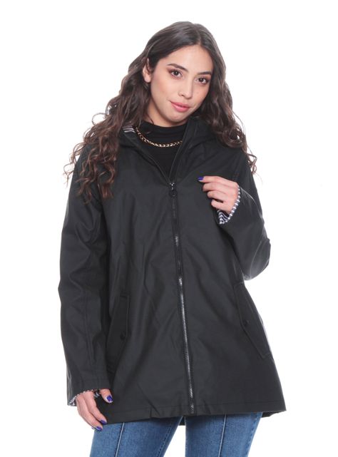 Chaqueta Impermeable Manga Larga con Capucha-0