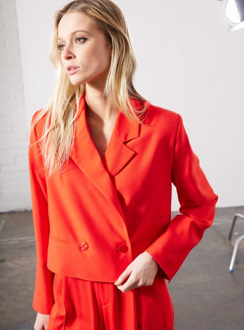 Blazer Crop con Botones-2