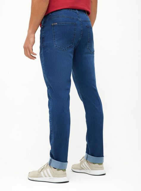 Jeans Liso con Cierre Focalizado-1