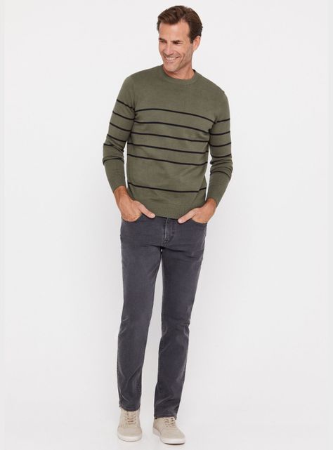Sweater Cuello Caja Rayas-3