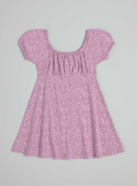 Vestido Manga Globo, Estampado-2