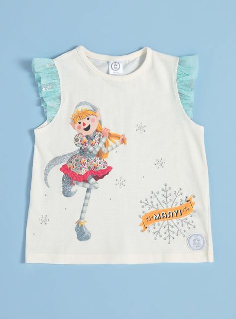 Polera con Mangas Tul y Strass Thai y Maayi-2
