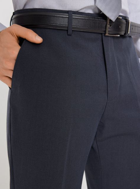 Pantalón de Vestir Lana Poliéster Color-2
