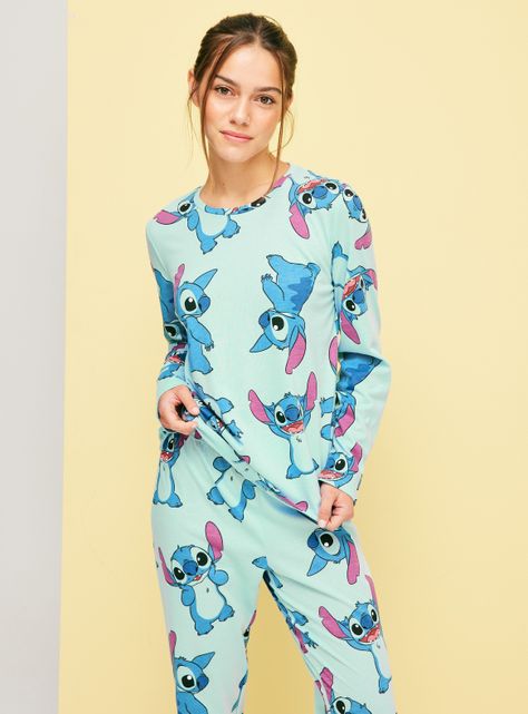 Pijama Largo Disney Stitch Full Print-0