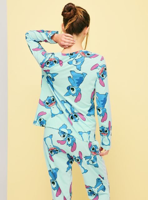Pijama Largo Disney Stitch Full Print-1