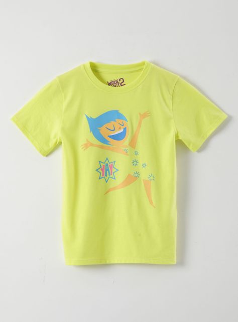 Polera Manga Corta Unisex Infantil Alegria Inside Out-0