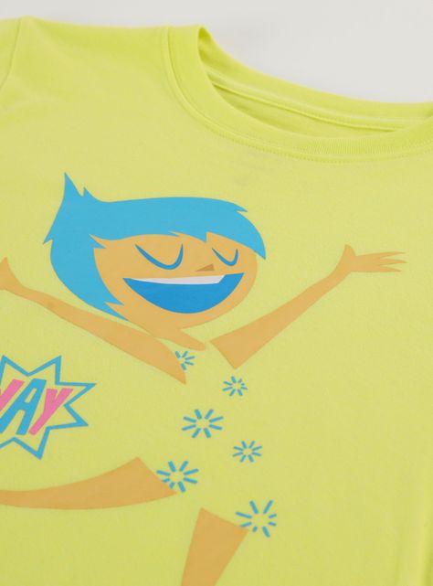 Polera Manga Corta Unisex Infantil Alegria Inside Out-2