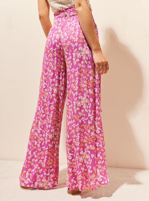 Pantalón Estampado Floreado-1