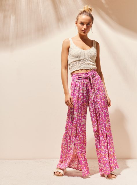 Pantalón Estampado Floreado-4