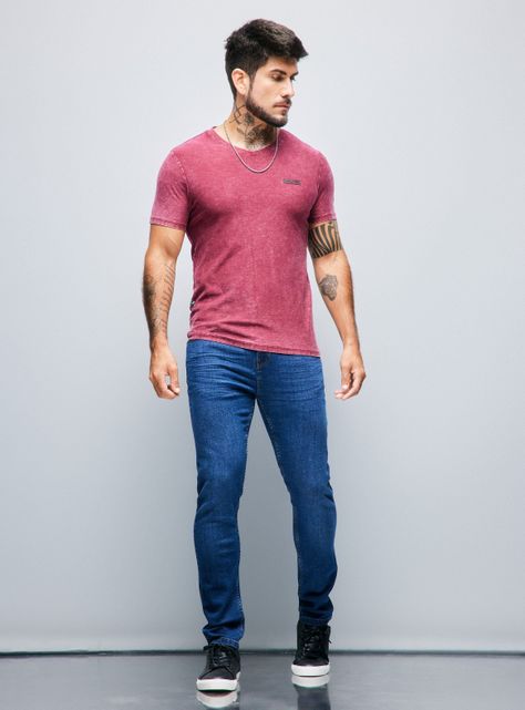 Jeans Skinny Fit Medio 1 Básico-4