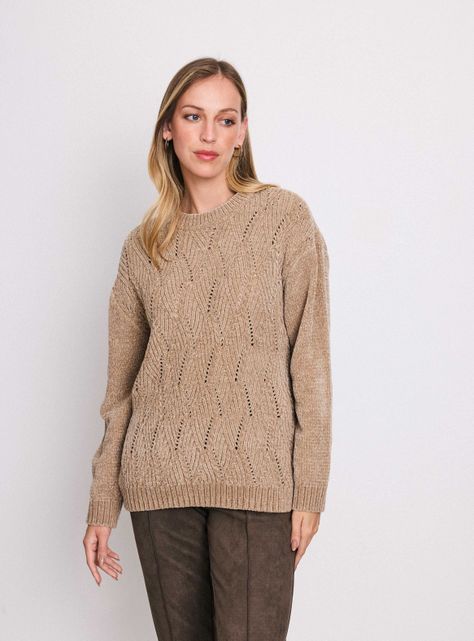 Sweater Calado con Lurex-0