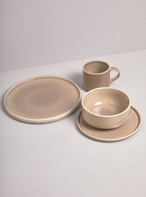 Set de Loza 24 Piezas Beige-1