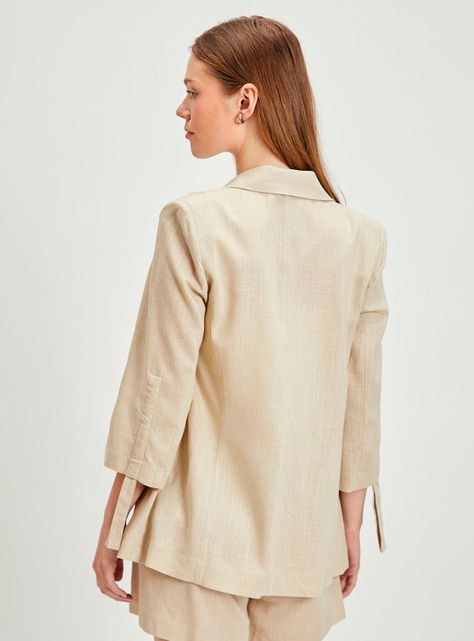 Blazer Liso Semiformal Básico-1