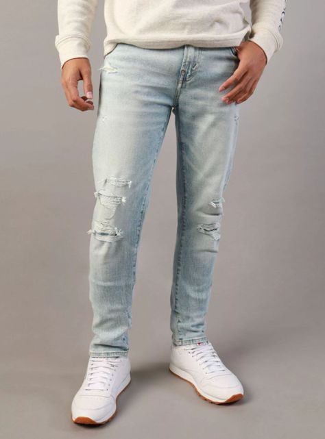 Jeans Airflex+ Skinny Parches-0