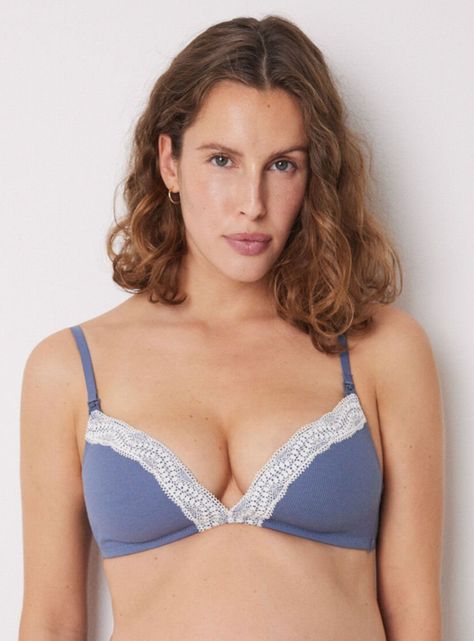 Sostén Charming Maternity Triangular Encaje en Bordes-0