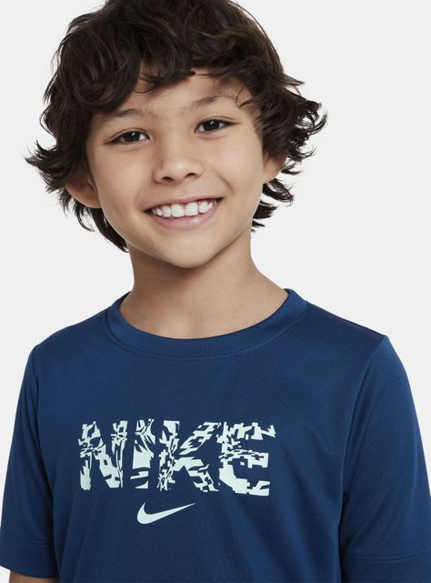 Polera Trophy Niño Azul-2