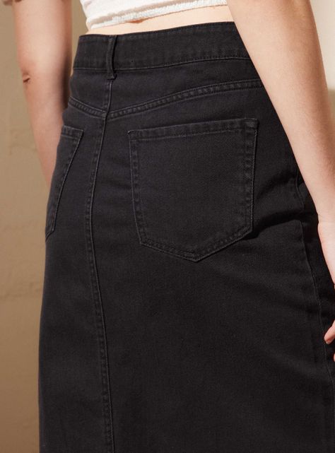 Falda Falda Larga Denim-3