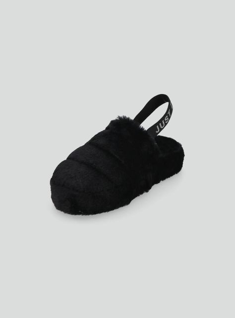 Pantufla Peluda con Elástico eneEl Talón Niña-2